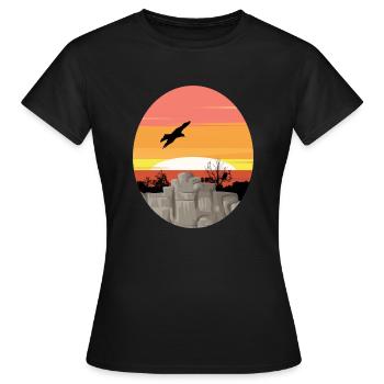 Feel nature - Feel the Nature - Women's T-Shirt - black - Front - AI Model Female 172 dark (172cm)