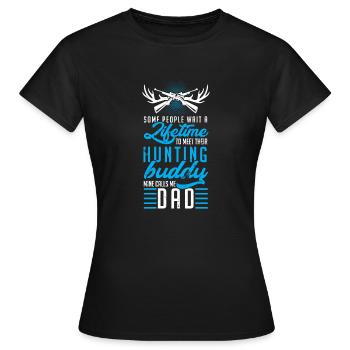 Daddy hunter - Women's T-Shirt - black - Front - AI Model Female 172 dark (172cm)