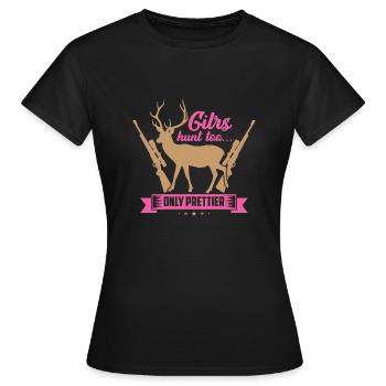 Pretty hunter - Women's T-Shirt - black - Front - AI Model Female 172 dark (172cm)