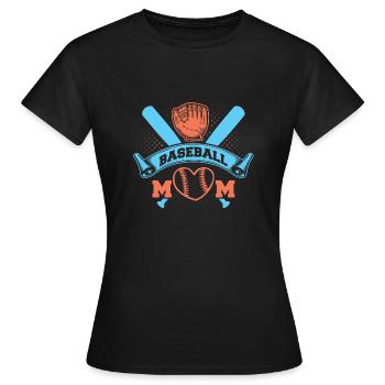 Baseball Mom - Frauen T-Shirt - Schwarz - Vorne - AI Model Female 172 dark (172cm)