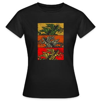 Engel Heilig Kirche Unschuld Himmel Paradies Gott - Frauen T-Shirt - Schwarz - Vorne - AI Model Female 172 dark (172cm)