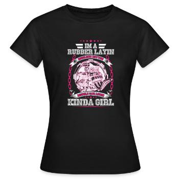 Car Lover girl - Women's T-Shirt - black - Front - AI Model Female 172 dark (172cm)