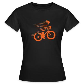 Rennrad Geschenk Rennradfahrer shirt Radrennen - Frauen T-Shirt - Schwarz - Vorne - AI Model Female 172 dark (172cm)