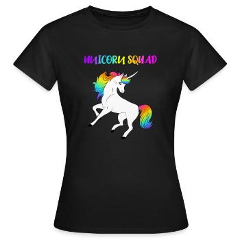 Unicorn Squad - Frauen T-Shirt - Schwarz - Vorne - AI Model Female 172 dark (172cm)