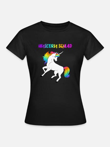 Unicorn Squad - Frauen T-Shirt - Schwarz