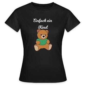 Ours en peluche - T-shirt Femme - noir - Devant - AI Model Female 172 dark (172cm)