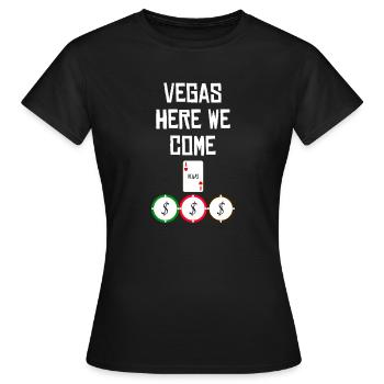 LAS VEGAS - T-shirt Femme - noir - Devant - AI Model Female 172 dark (172cm)