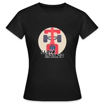Monaco - Frauen T-Shirt - Schwarz - Vorne - AI Model Female 172 dark (172cm)