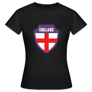 Angleterre - T-shirt Femme - noir - Devant - AI Model Female 172 dark (172cm)