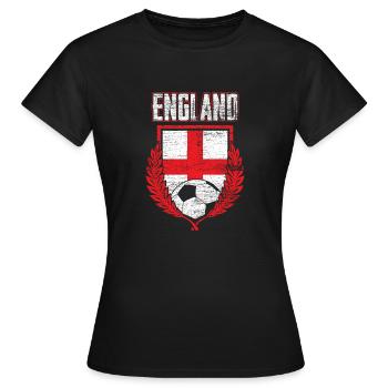 England - Women's T-Shirt - black - Front - AI Model Female 172 dark (172cm)