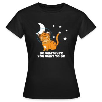 Tiger - Tiger Fan - Tiger Lover - Be Yourself - Women's T-Shirt - black - Front - AI Model Female 172 dark (172cm)