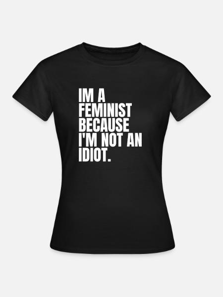 Ik ben een feministe. - Dame-T-shirt - sort