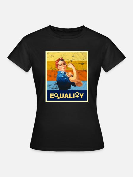 Feminismus Frauenpower Emanzipation Retro Vintage - Frauen T-Shirt - Schwarz