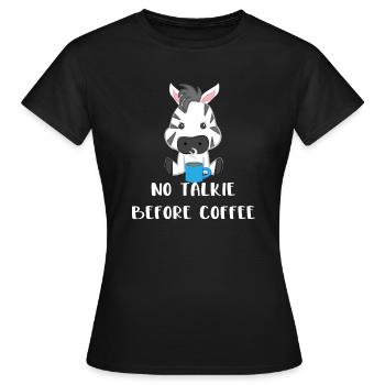 Zebra - Zebra - Zebra T-Shirt - Coffee - Women's T-Shirt - black - Front - AI Model Female 172 dark (172cm)