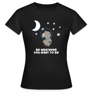 Koala - Koalas - Koala T-Shirt - Soyez vous - T-shirt Femme - noir - Devant - AI Model Female 172 dark (172cm)