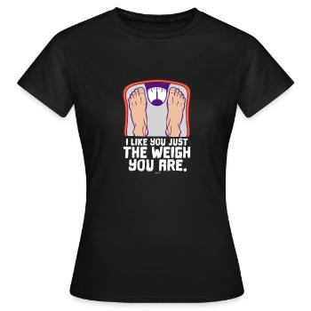 Surpoids Dick cadeau doux - T-shirt Femme - noir - Devant - AI Model Female 172 dark (172cm)