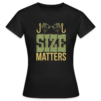 Angeln - Frauen T-Shirt - Schwarz - Vorne - AI Model Female 172 dark (172cm)