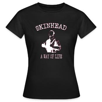 Mode de vie skinhead - T-shirt Femme - noir - Devant - AI Model Female 172 dark (172cm)