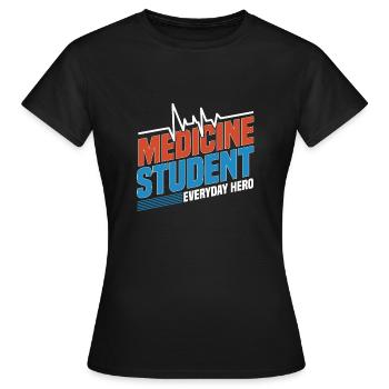 Médecin étudiant médecin cadeau médecin - T-shirt Femme - noir - Devant - AI Model Female 172 dark (172cm)