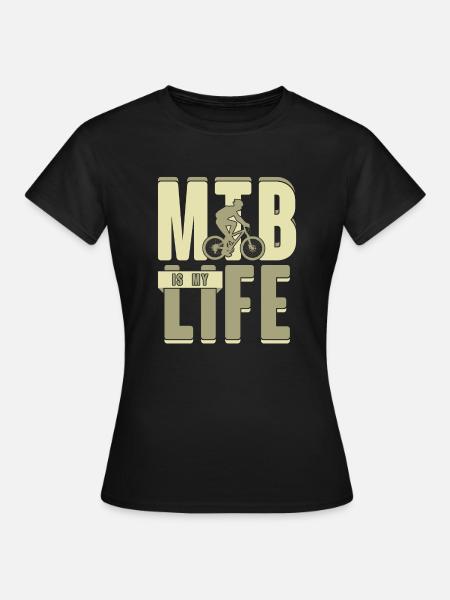 Mountain bike is my life gift wheel - Women's T-Shirt - black
