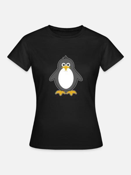 Cute penguin - Women's T-Shirt - black