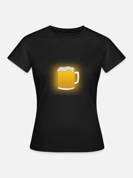 Bierkrug Bier - Frauen T-Shirt - Schwarz