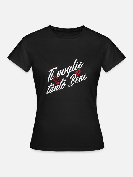 Ich liebe Dich Liebe Italienisch - Dame-T-shirt - sort
