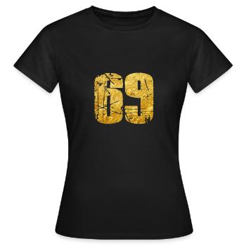 sixty nine sixty-nine 69 Blowjob Oral - Women's T-Shirt - black - Front - AI Model Female 172 dark (172cm)
