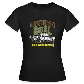 tank - Women's T-Shirt - black - Front - AI Model Female 172 dark (172cm)