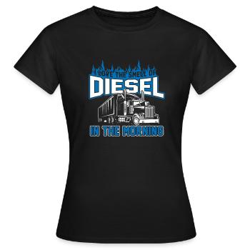 Diesel - T-shirt Femme - noir - Devant - AI Model Female 172 dark (172cm)