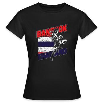 Thaïlande - T-shirt Femme - noir - Devant - AI Model Female 172 dark (172cm)