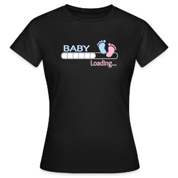 Baby loading ... baby shirt gift gift idea - Women's T-Shirt - black - Front - AI Model Female 172 dark (172cm)