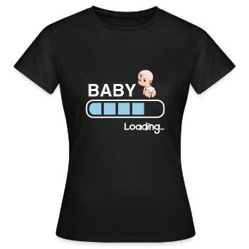 grossesse - T-shirt Femme - noir - Devant - AI Model Female 172 dark (172cm)