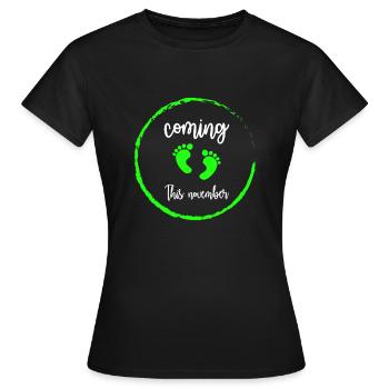 infant - Women's T-Shirt - black - Front - AI Model Female 172 dark (172cm)