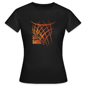 Basketball Spruch Geschenk abstrakt Korbleger - Frauen T-Shirt - Schwarz - Vorne - AI Model Female 172 dark (172cm)