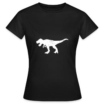 T-Rex - Frauen T-Shirt - Schwarz - Vorne - AI Model Female 172 dark (172cm)