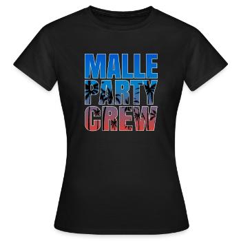Mallorca Party Crew Shirt Für Urlaub mit Freunden - Frauen T-Shirt - Schwarz - Vorne - AI Model Female 172 dark (172cm)
