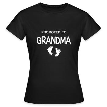Promu à la grand-mère - T-shirt Femme - noir - Devant - AI Model Female 172 dark (172cm)