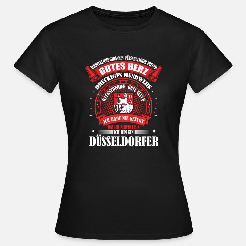 Düsseldorf Düsseldorfer Geschenk - Frauen T-Shirt - Schwarz