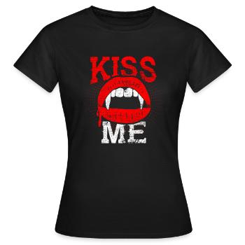 Vampir - Frauen T-Shirt - Schwarz - Vorne - AI Model Female 172 dark (172cm)