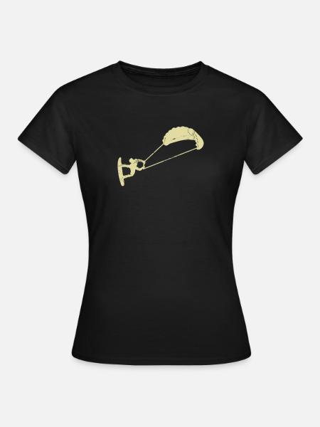 Kitesurfen Kiteboard new school - Frauen T-Shirt - Schwarz