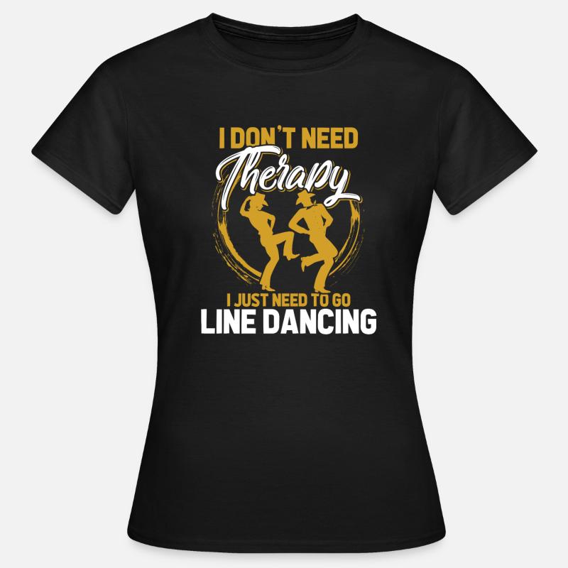 line dance - Women's T-Shirt - black