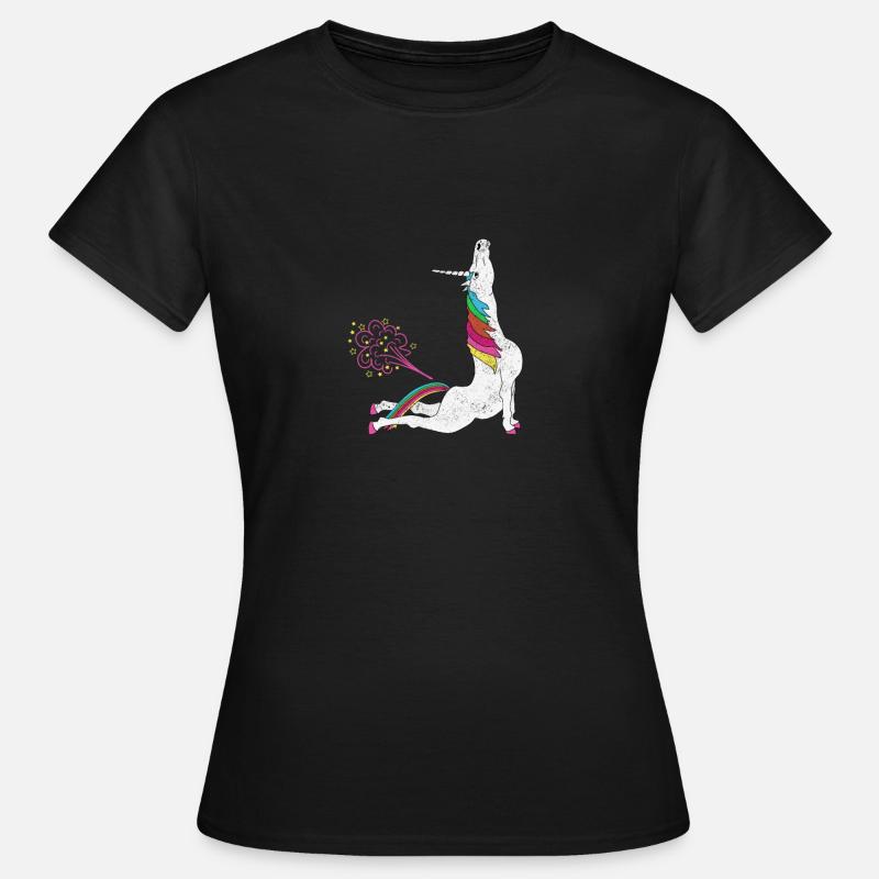 Pupsendes unicorn - Women's T-Shirt - black