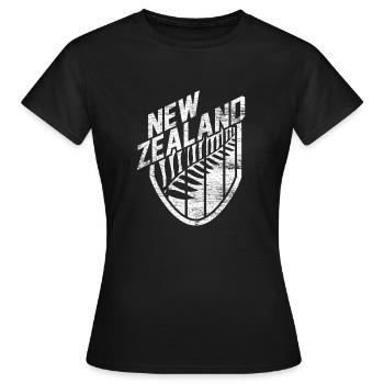 nouvelle-Zélande - T-shirt Femme - noir - Devant - AI Model Female 172 dark (172cm)