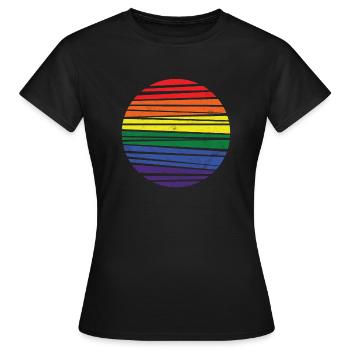 LGBT Symbol Gift Tolerance Parti des droits de l'homme - T-shirt Femme - noir - Devant - AI Model Female 172 dark (172cm)