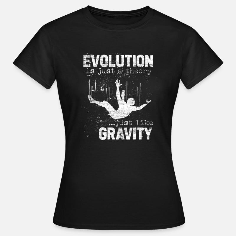 Evolution Darwin recherche théorie des sciences - T-shirt Femme - noir