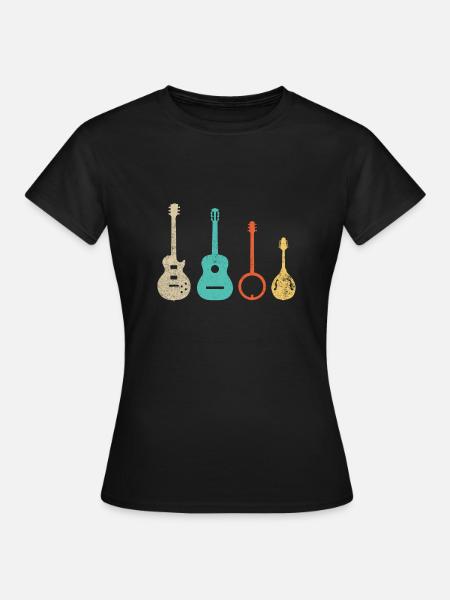 Bluegrass Music - Country America Banjo - Women's T-Shirt - black