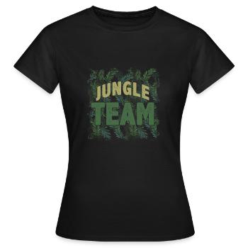 Jungle de l'équipe - T-shirt Femme - noir - Devant - AI Model Female 172 dark (172cm)