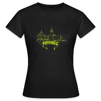 Nuremberg - Women's T-Shirt - black - Front - AI Model Female 172 dark (172cm)