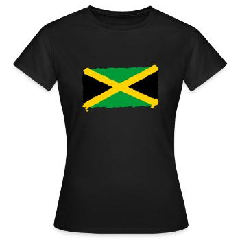 Jamaica Flagge - Frauen T-Shirt - Schwarz - Vorne - AI Model Female 172 dark (172cm)